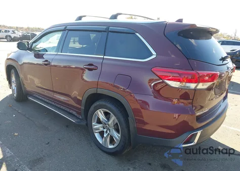 2018 Toyota Highlander Limited z USA, uszkodzony, nr VIN 5TDDZRFH8JS848246